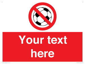 Custom No Ball Games Sign